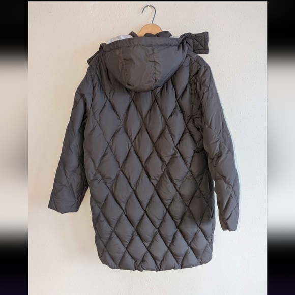 Brown Feather Down Quilted Jacket - Picture 4 of 4